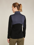 Women’s Merino 400 RealFleece™ Descender Long Sleeve Zip Jacket Graphite/Black - 2