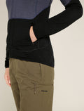 Women’s Merino 400 RealFleece™ Descender Long Sleeve Zip Jacket Graphite/Black - 5