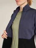 Women’s Merino 400 RealFleece™ Descender Long Sleeve Zip Jacket Graphite/Black - 6