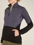 Women’s Merino 400 RealFleece™ Descender Long Sleeve Zip Jacket Graphite/Black - 8