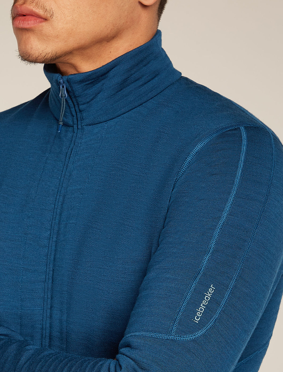 Men’s Merino 400 RealFleece™ Descender Long Sleeve Zip Jacket Atlantis - 5