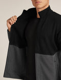 Men’s Merino 400 RealFleece™ Descender Long Sleeve Zip Jacket Black/Obsidian - 9