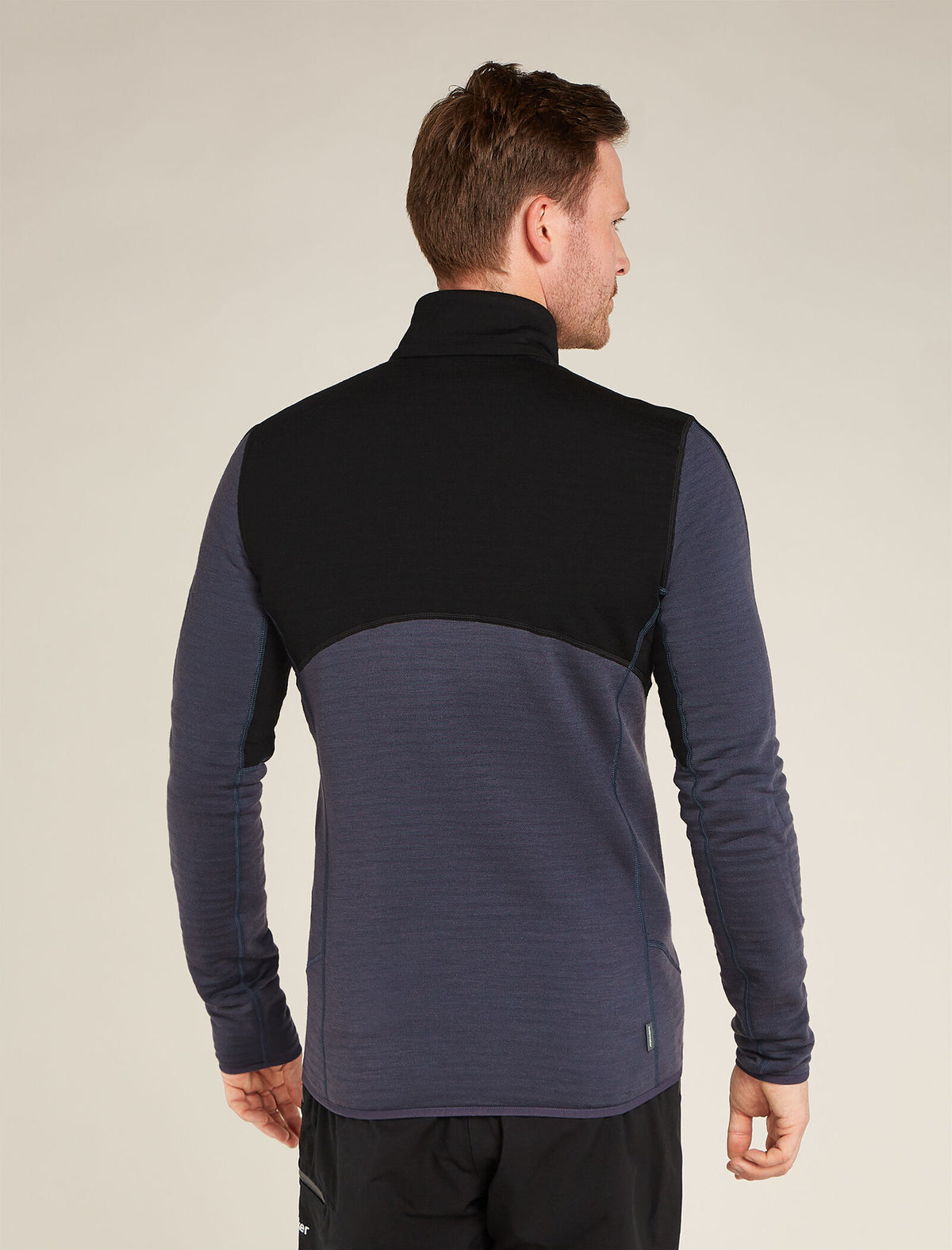 Men’s Merino 400 RealFleece™ Descender Long Sleeve Zip Jacket Black/Graphite - 3