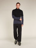 Men’s Merino 400 RealFleece™ Descender Long Sleeve Zip Jacket Black/Graphite - 6