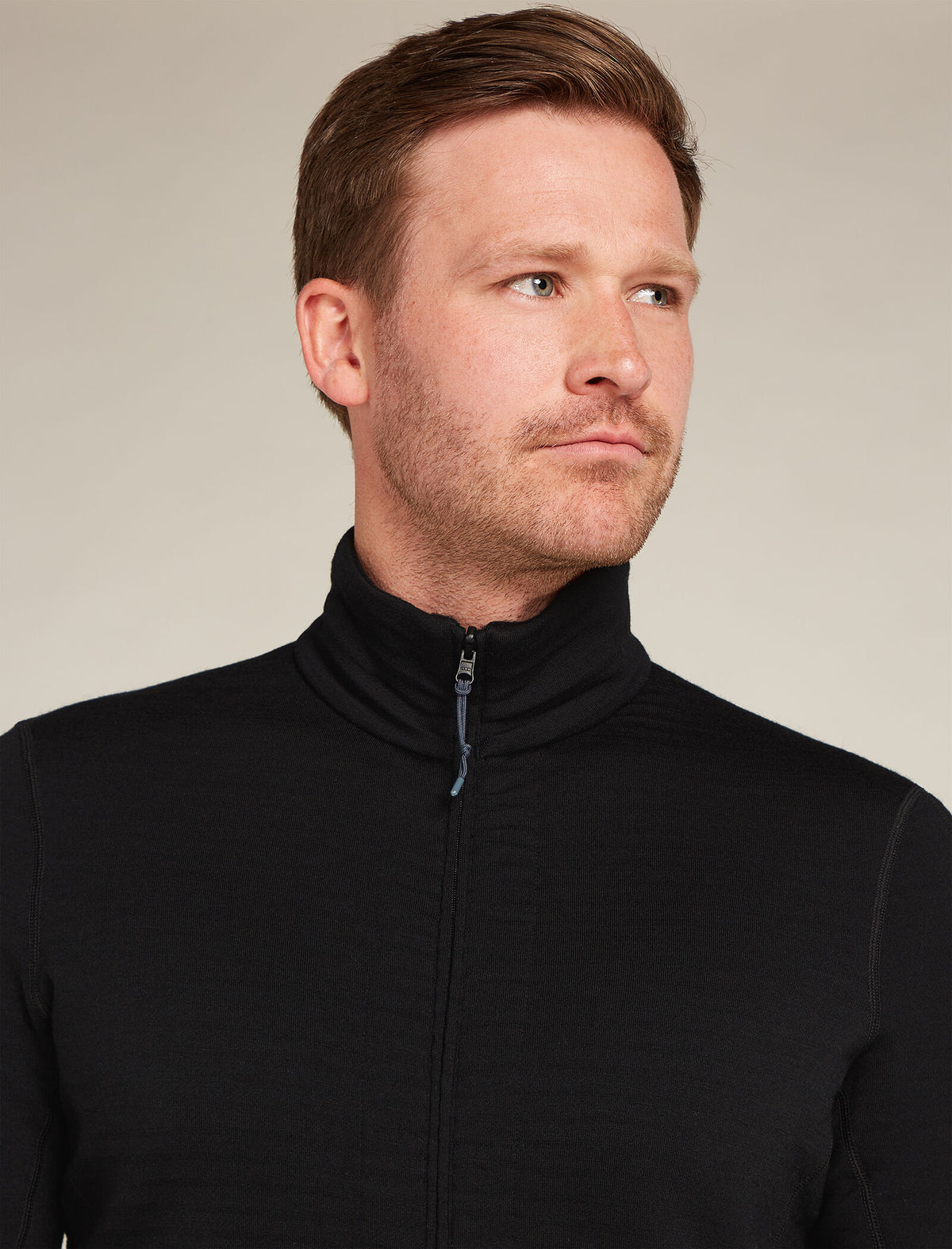Men’s Merino 400 RealFleece™ Descender Long Sleeve Zip Jacket Black/Graphite - 9