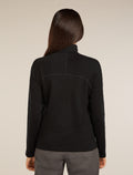 Women’s Merino 360 Realfleece™ Elemental Long Sleeve Half Zip Top Black - 2