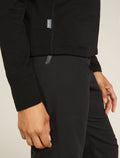Women’s Merino 360 Realfleece™ Elemental Long Sleeve Half Zip Top Black - 5