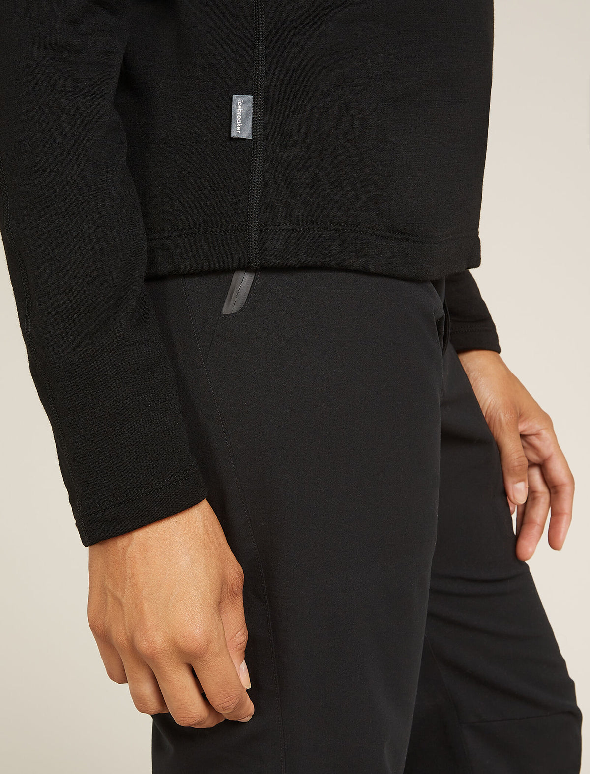 Women’s Merino 360 Realfleece™ Elemental Long Sleeve Half Zip Top Black - 5