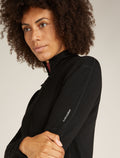 Women’s Merino 360 Realfleece™ Elemental Long Sleeve Half Zip Top Black - 6
