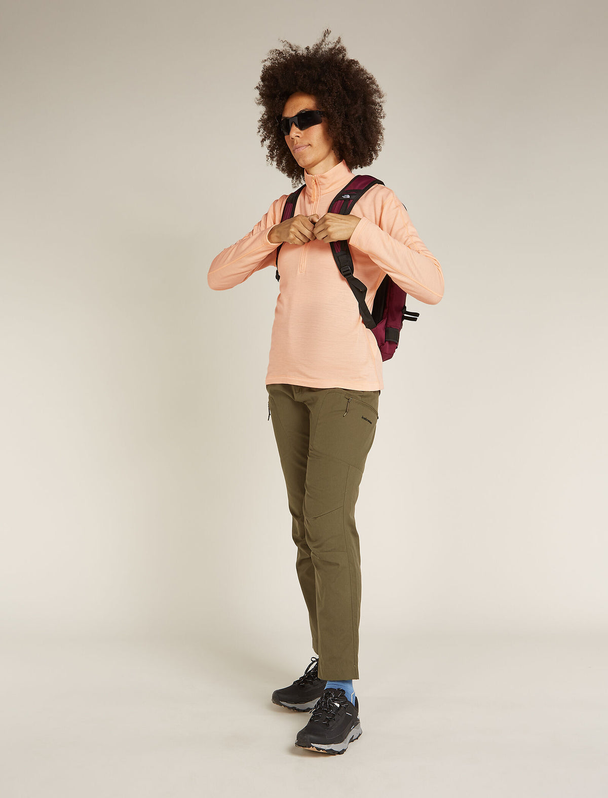 Women’s Merino 360 Realfleece™ Elemental Long Sleeve Half Zip Top Sunstone - 4
