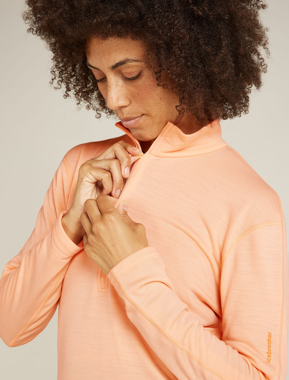Women’s Merino 360 Realfleece™ Elemental Long Sleeve Half Zip Top Sunstone - 7