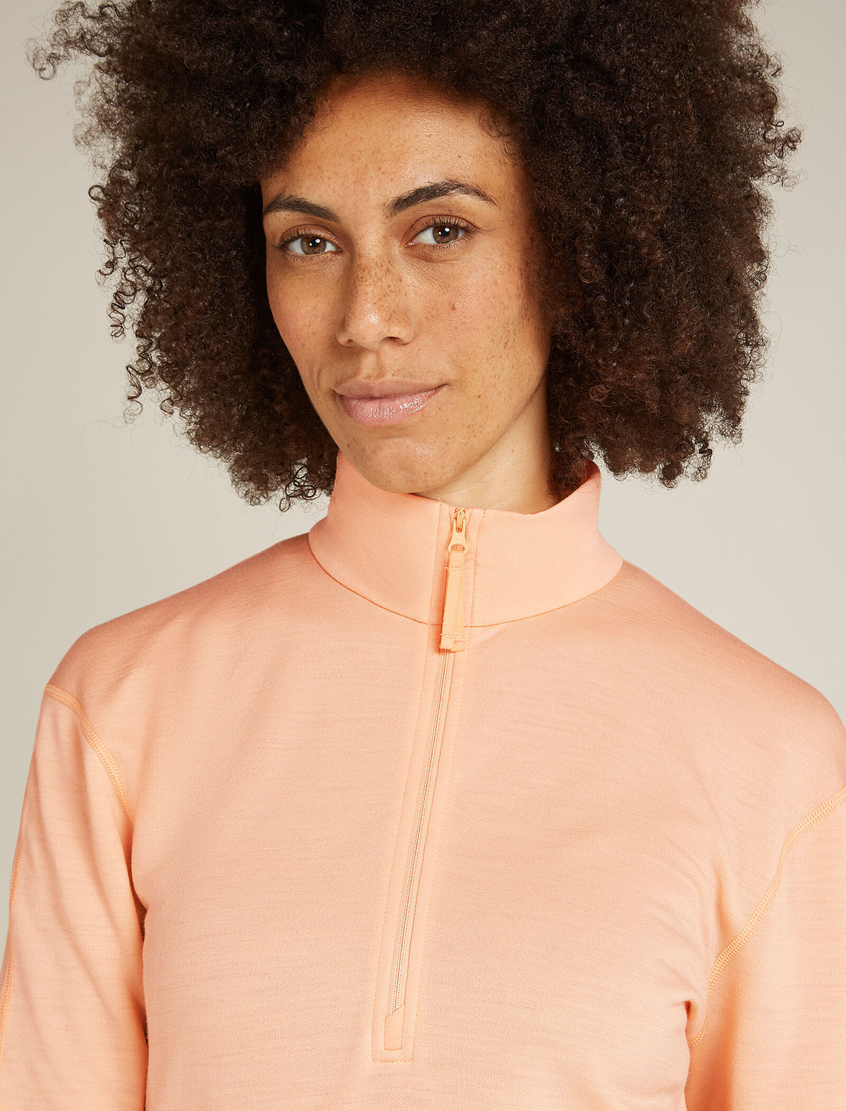 Women’s Merino 360 Realfleece™ Elemental Long Sleeve Half Zip Top Sunstone - 8