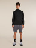 Men’s Merino 360 Realfleece™ Elemental Long Sleeve Half Zip Top Black - 4