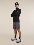 Men’s Merino 360 Realfleece™ Elemental Long Sleeve Half Zip Top Black - 5