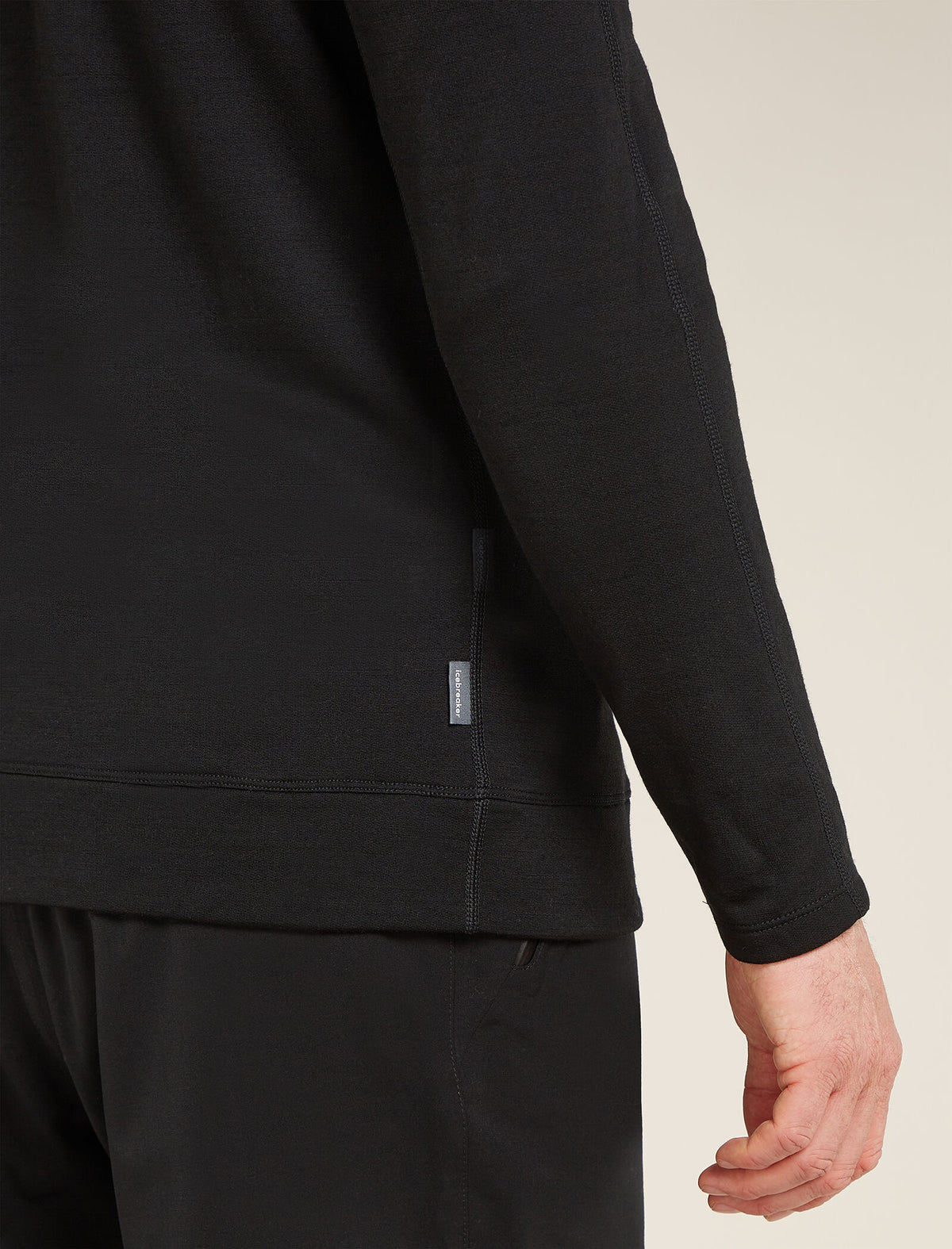 Men’s Merino 360 Realfleece™ Elemental Long Sleeve Half Zip Top Black - 5