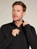 Men’s Merino 360 Realfleece™ Elemental Long Sleeve Half Zip Top Black - 8
