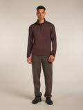 Men’s Merino 360 Realfleece™ Elemental Long Sleeve Half Zip Top Java - 3