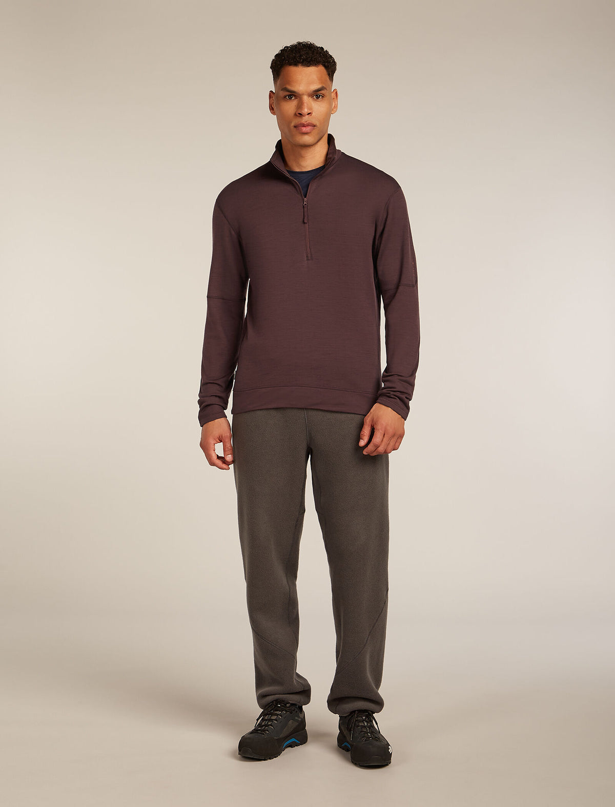 Men’s Merino 360 Realfleece™ Elemental Long Sleeve Half Zip Top Java - 3