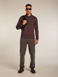 Men’s Merino 360 Realfleece™ Elemental Long Sleeve Half Zip Top Java - 4