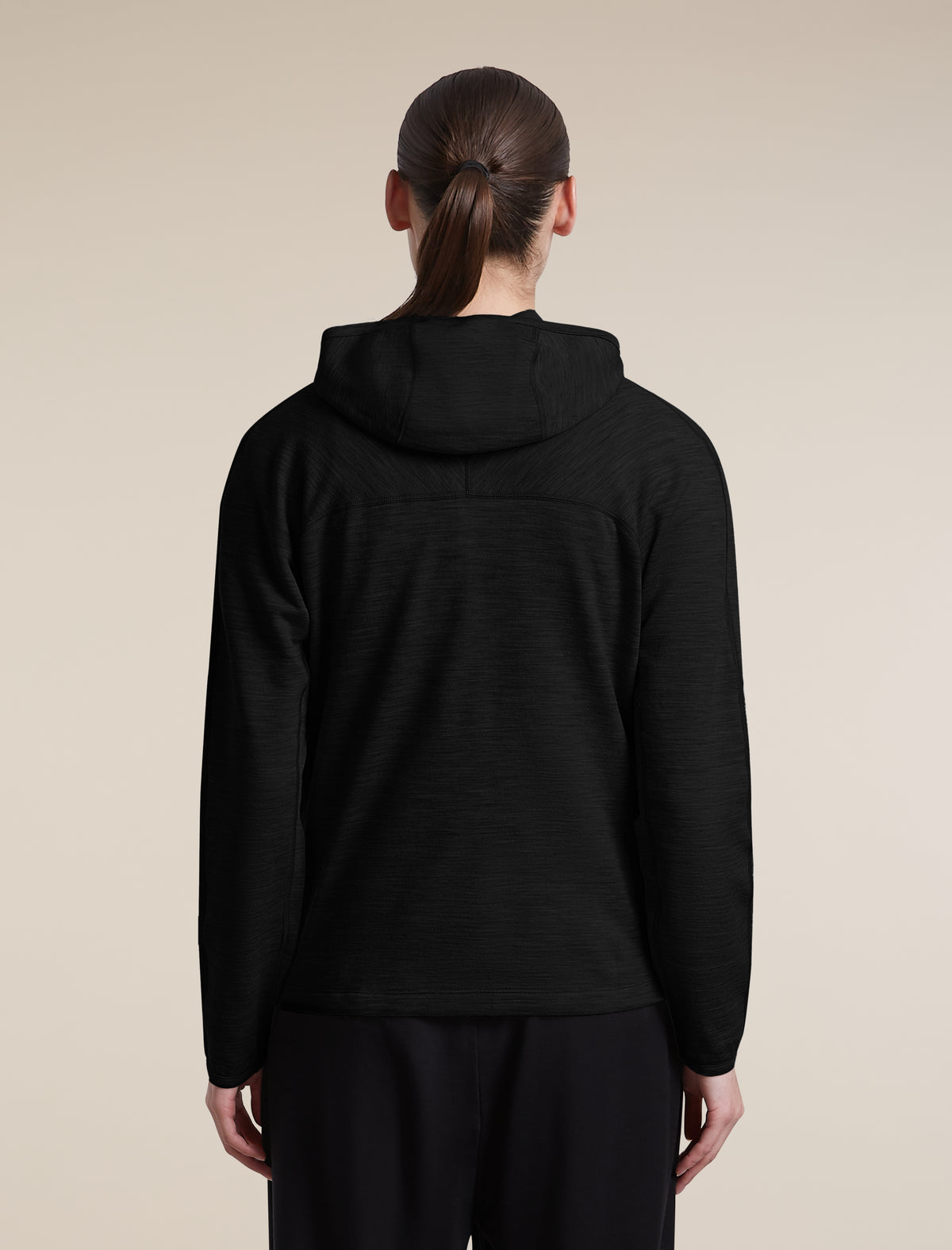 icebreaker-apac Women's Merino 360 RealFleece™ Elemental Long Sleeve Zip Hoodie Black Women - 2