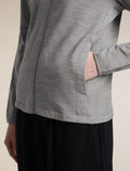 Women's Merino 360 RealFleece™  Elemental Long Sleeve Zip Hoodie Metro Heather - 10