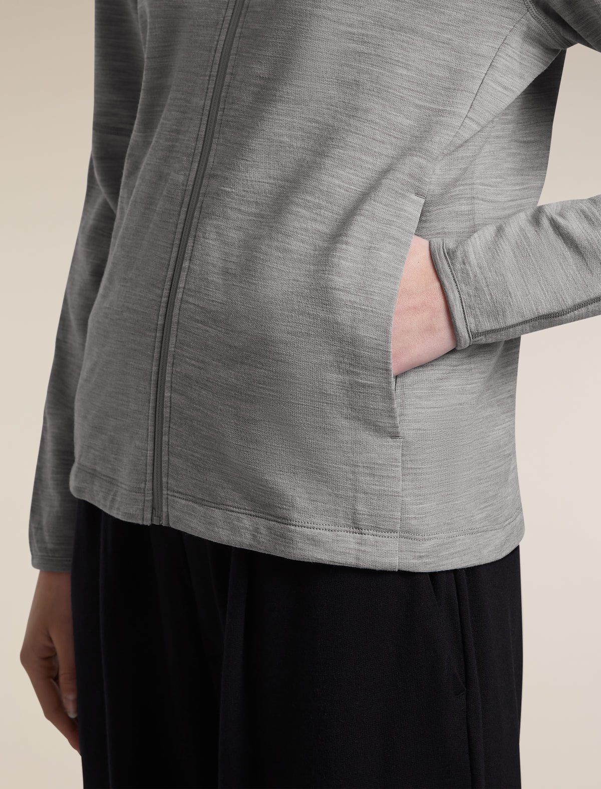 Women's Merino 360 RealFleece™  Elemental Long Sleeve Zip Hoodie Metro Heather - 10