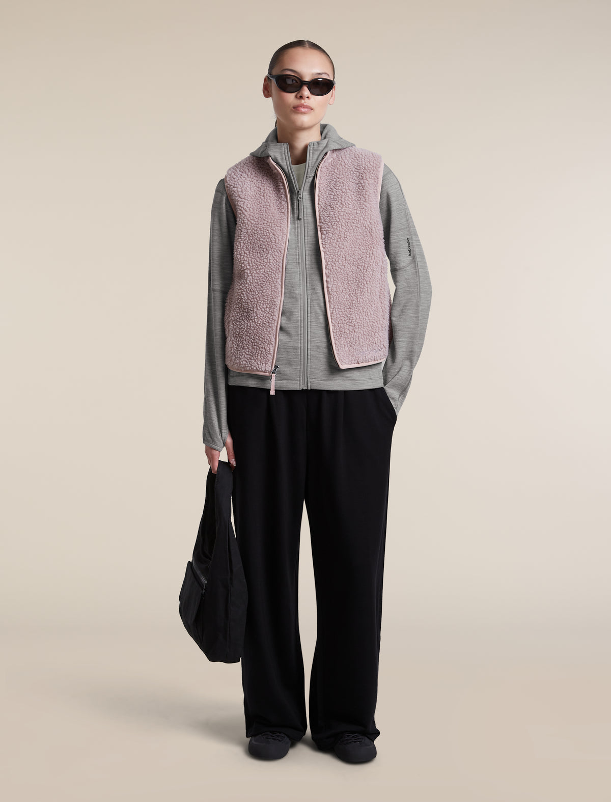Women's Merino 360 RealFleece™  Elemental Long Sleeve Zip Hoodie Metro Heather - 4