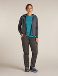 Women’s Merino 360 Realfleece™ Elemental Long Sleeve Zip Hoodie Obsidian - 3
