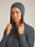 Women’s Merino 360 Realfleece™ Elemental Long Sleeve Zip Hoodie Obsidian - 7