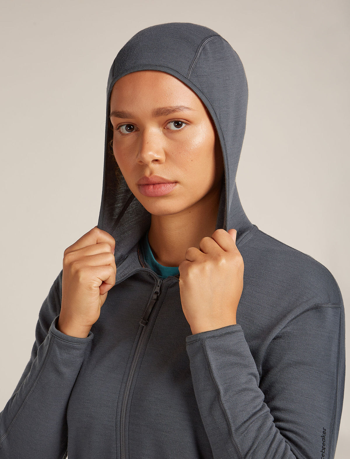 Women’s Merino 360 Realfleece™ Elemental Long Sleeve Zip Hoodie Obsidian - 7