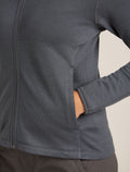 Women’s Merino 360 Realfleece™ Elemental Long Sleeve Zip Hoodie Obsidian - 8