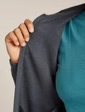 Women’s Merino 360 Realfleece™ Elemental Long Sleeve Zip Hoodie Obsidian - 9