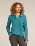 Women’s Merino 360 Realfleece™ Elemental Long Sleeve Zip Hoodie Topaz - 1