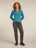 Women’s Merino 360 Realfleece™ Elemental Long Sleeve Zip Hoodie Topaz - 3