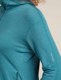 Women’s Merino 360 Realfleece™ Elemental Long Sleeve Zip Hoodie Topaz - 5