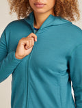 Women’s Merino 360 Realfleece™ Elemental Long Sleeve Zip Hoodie Topaz - 6