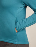 Women’s Merino 360 Realfleece™ Elemental Long Sleeve Zip Hoodie Topaz - 8