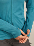 Women’s Merino 360 Realfleece™ Elemental Long Sleeve Zip Hoodie Topaz - 9