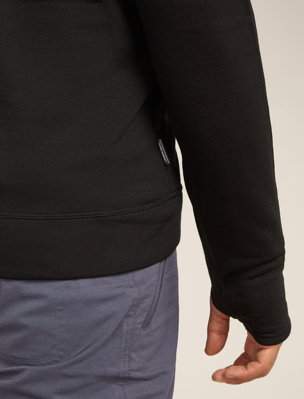 Men’s Merino 360 Realfleece™ Elemental Long Sleeve Zip Hoodie Black - 5