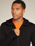 Men’s Merino 360 Realfleece™ Elemental Long Sleeve Zip Hoodie Black - 7