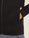 Men’s Merino 360 Realfleece™ Elemental Long Sleeve Zip Hoodie Black - 9