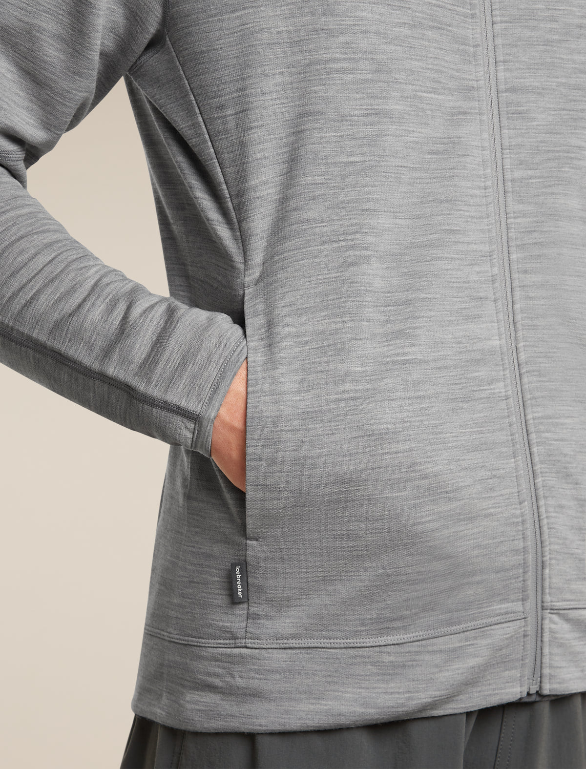 Men's Merino 360 RealFleece™  Elemental Long Sleeve Zip Hoodie Metro Heather - 9