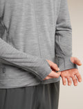 Men's Merino 360 RealFleece™  Elemental Long Sleeve Zip Hoodie Metro Heather - 7