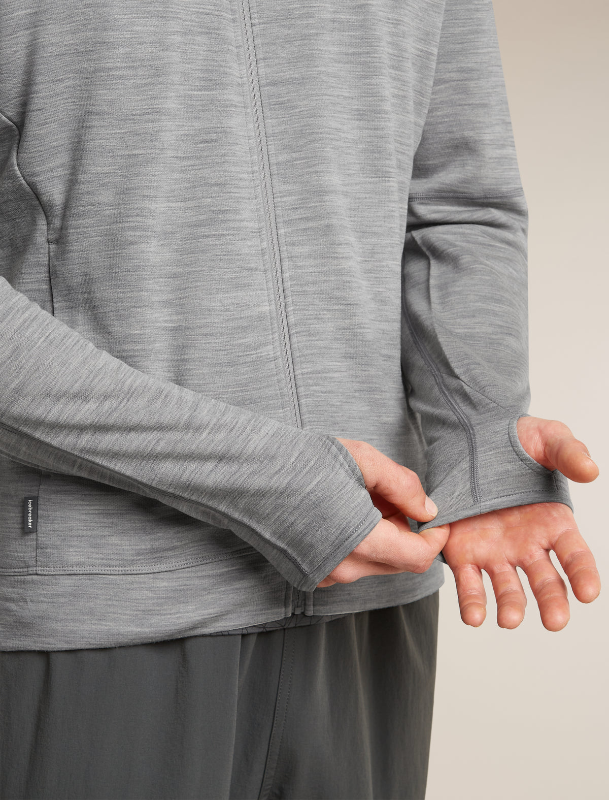 Men's Merino 360 RealFleece™  Elemental Long Sleeve Zip Hoodie Metro Heather - 7