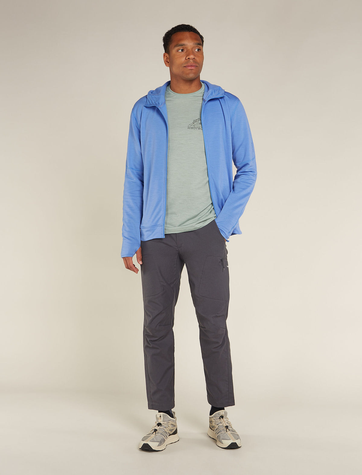 Men’s Merino 360 Realfleece™ Elemental Long Sleeve Zip Hoodie Baja - 3