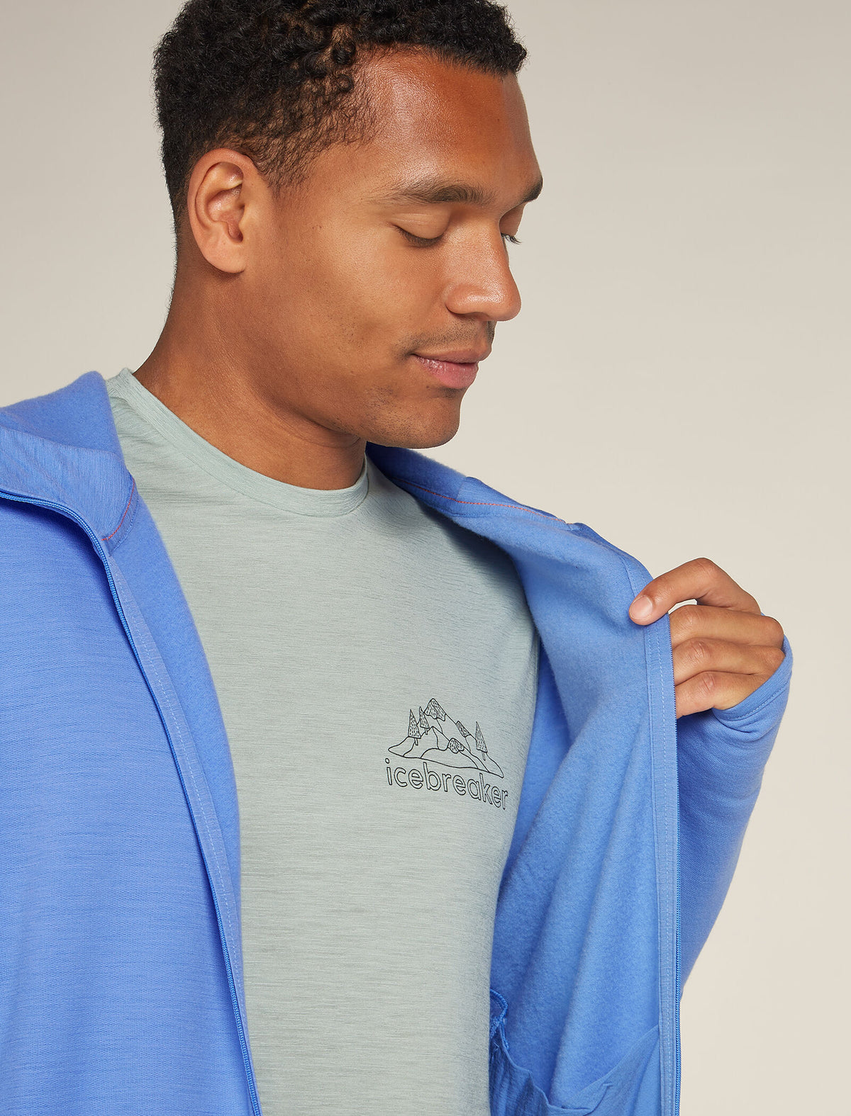 Men’s Merino 360 Realfleece™ Elemental Long Sleeve Zip Hoodie Baja - 6