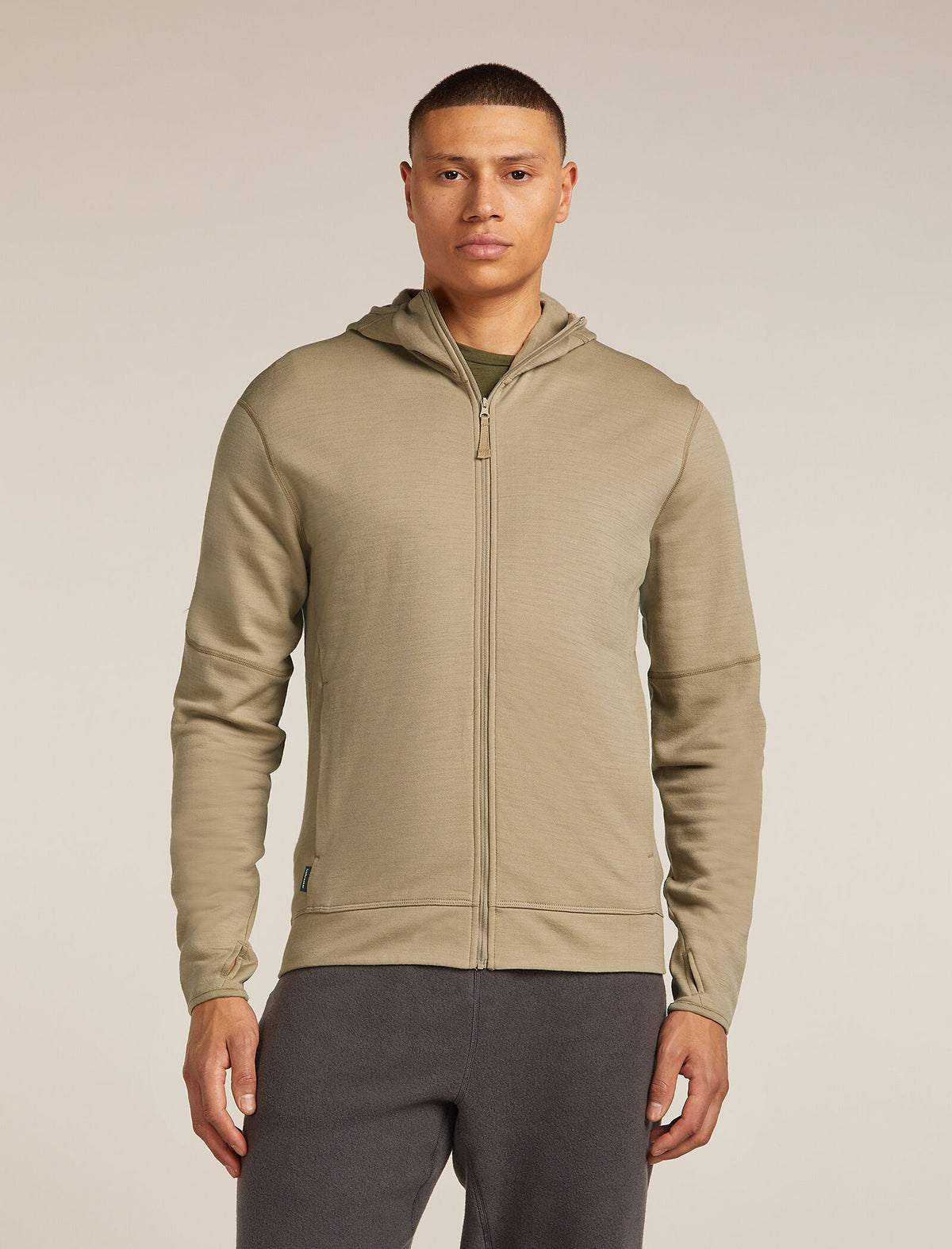 Men’s Merino 360 Realfleece™ Elemental Long Sleeve Zip Hoodie Flagstone - 1