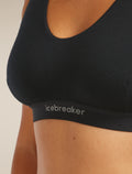 Women’s Merino Blend 125 Cool-Lite™ Sprite Racerback Bra Black - 7