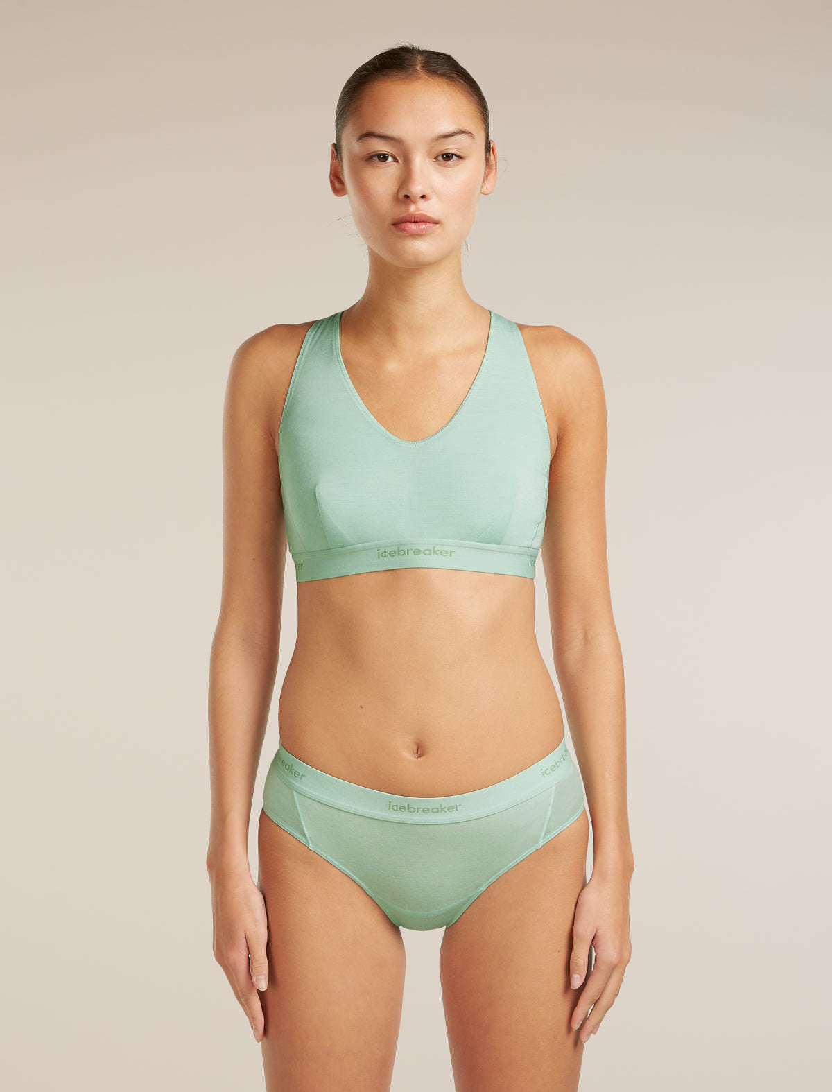 Women’s Merino Blend 125 Cool-Lite™ Sprite Racerback Bra Mint - 1