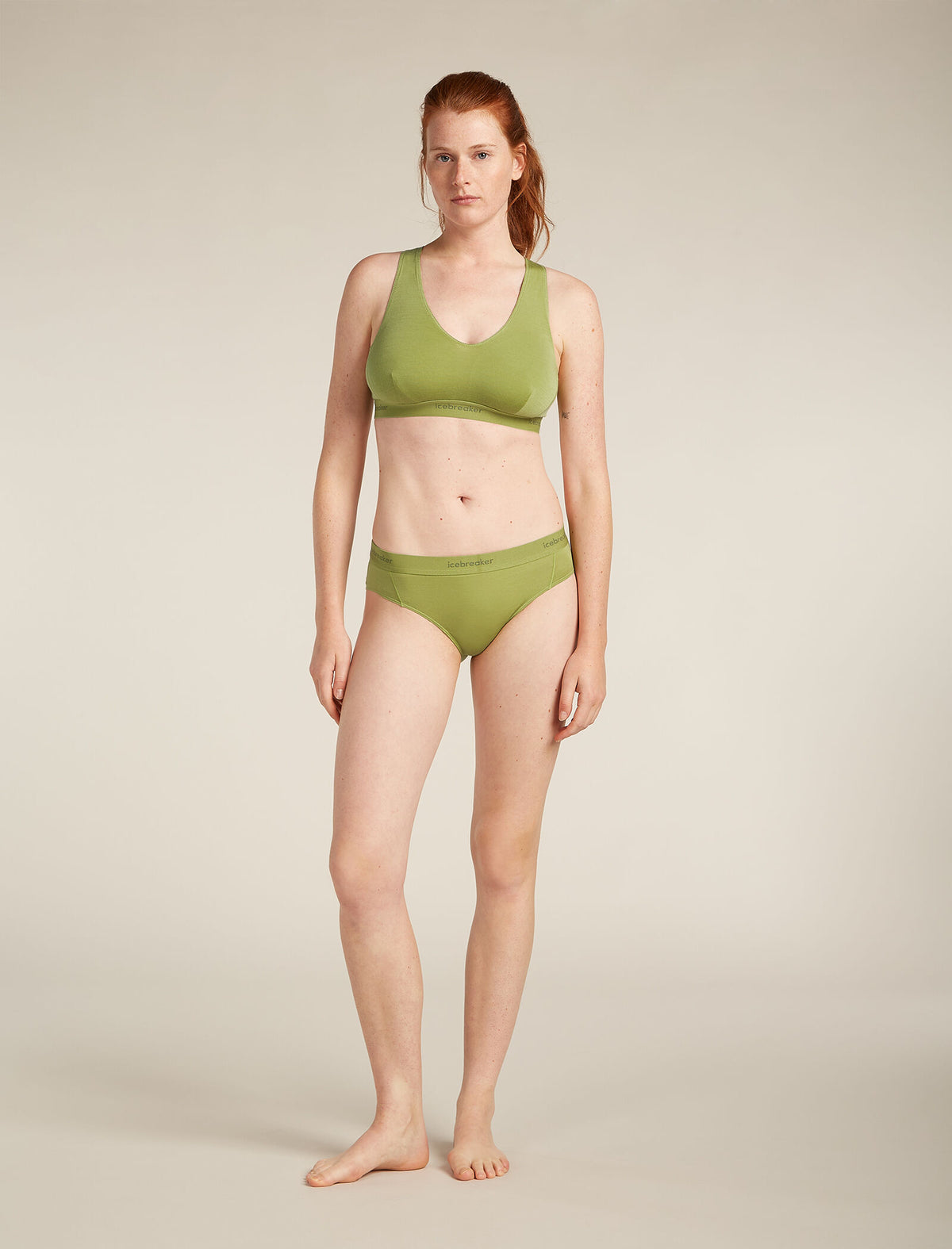 Women’s Merino Blend 125 Cool-Lite™ Sprite Racerback Bra Olive - 3